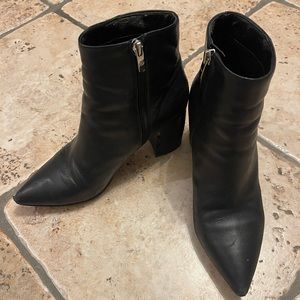 Marc Fisher black heeled boot, size 7.
